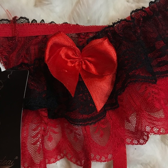 NWT Fhideai Women’s Garter Belt Intimate And Sleepwear Red | Size - Multi - Picture 6 of 9